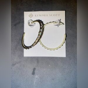 Kendra Scott Gold and Silver Hoop Earrings